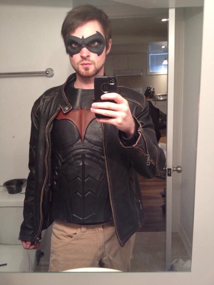 rockman89:  Evolution of the Jason Todd/Red Hood costume for the webseries. 