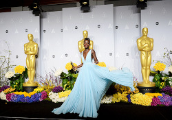 delevingned-deactivated20151023:  Lupita Nyong’o in the press room at the 86th Annual Academy Awards  