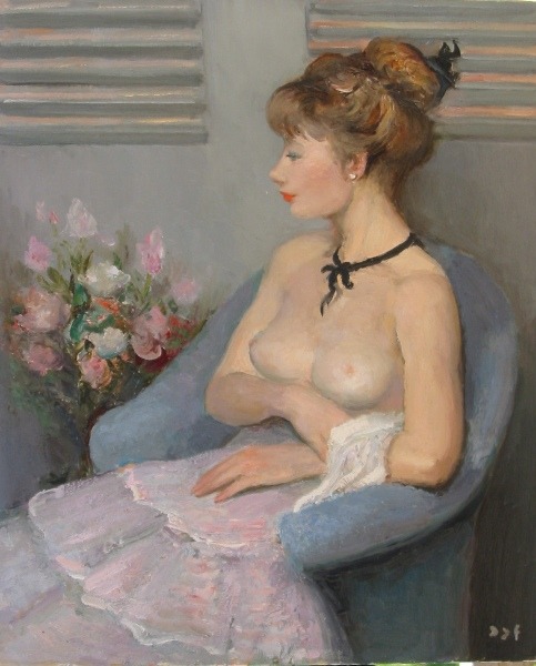 artbeautypaintings:  Le songe de Claudine - Marcel Dyf 