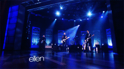 damnpanicatthedisco:  Performing on the Ellen Show (+) 