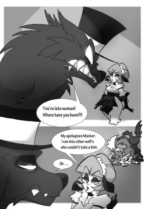 A short comic on Black hat wolf and Rose Sheep. Just for fun. X3Black hat wolf style from @viperpits