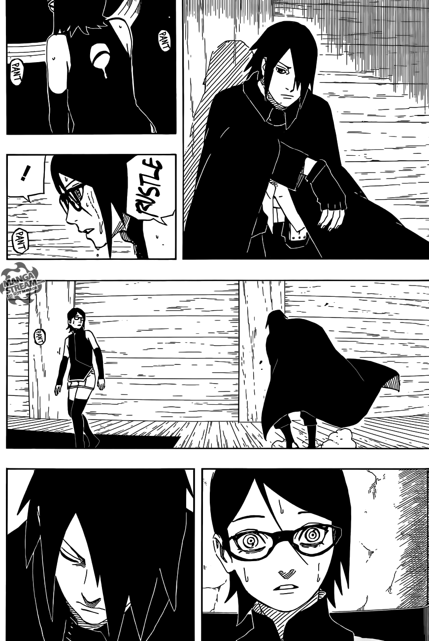 cumberling:  Guess what is the first thing that Sasuke saw when Sarada entered the