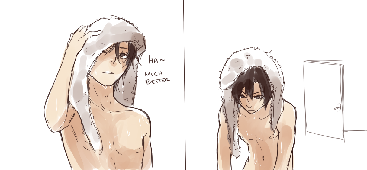 poopyuu:  Hhhm I was supposed to draw Nico in his undies… But I thought it would