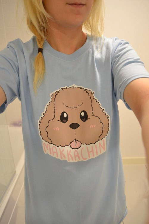 yurionicemerch:  Makkachin Yuri!!! on Ice Tee T-shirt❄️️ Get it on Etsy!