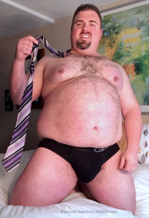 chubbyaddiction:  theunderwearbear:  (Un)dressing for Success Part 2: Bedroom Edition. Link to part 1 here.  Hell yes, you have the job, lol…