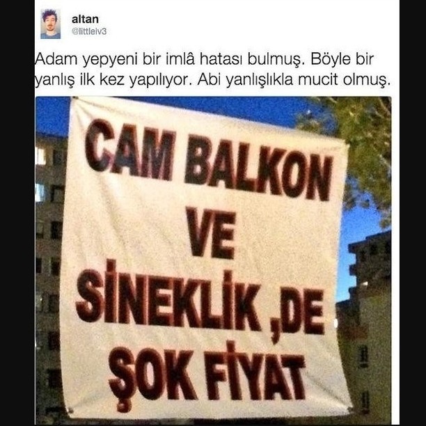 "de" ayrı dedik adam...