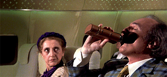 ubik77: movie-gifs:   Airplane! (1980), dir. Jim Abrahams, David Zucker &amp;