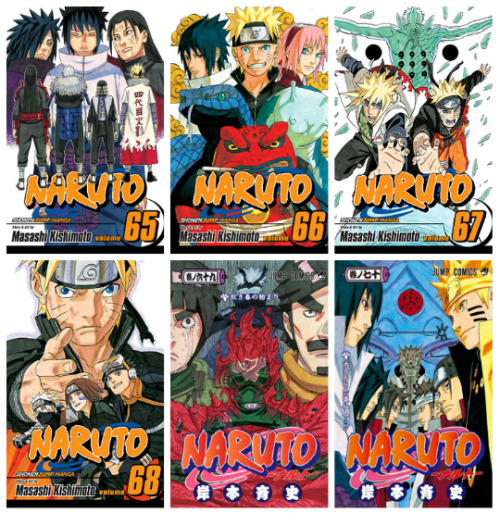 mangasandstuff:  N a r u t o   Volumes 1 - 70 Cover Manga 