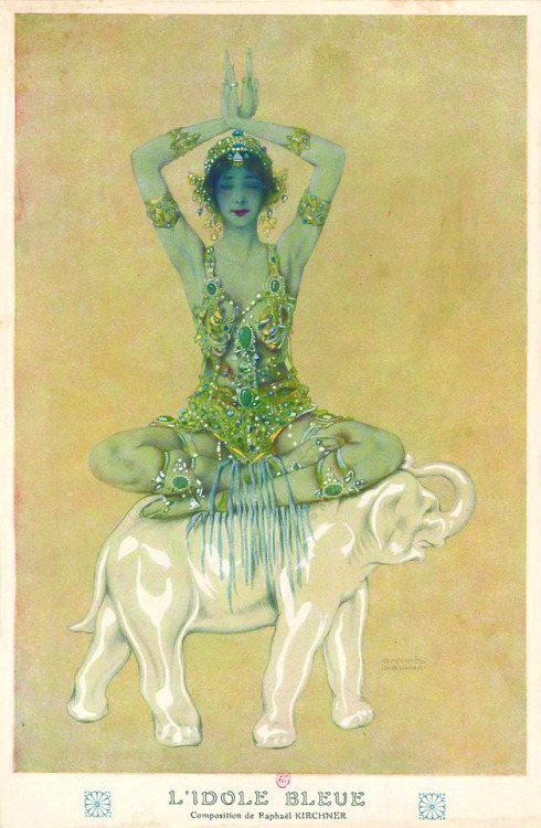 Raphaël Kirchner (1876-1917), ‘L'Idole Bleue’ (The Blue Idol), 1919Source