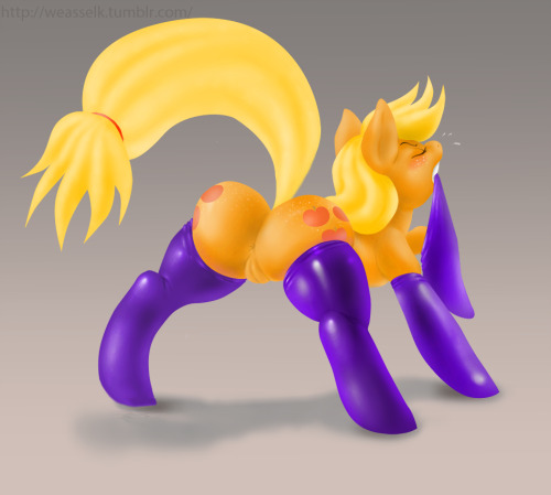 Porn photo weasselk:Applejack in fire boots.  ;9