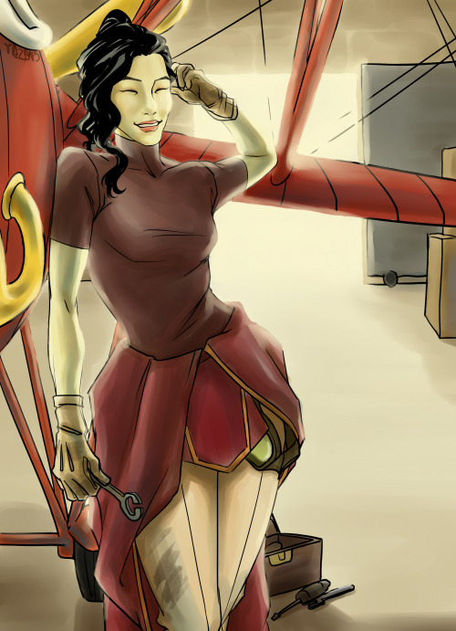 Just submited it to the Korra fanart contest… I love the Earhart concept and well, for me she