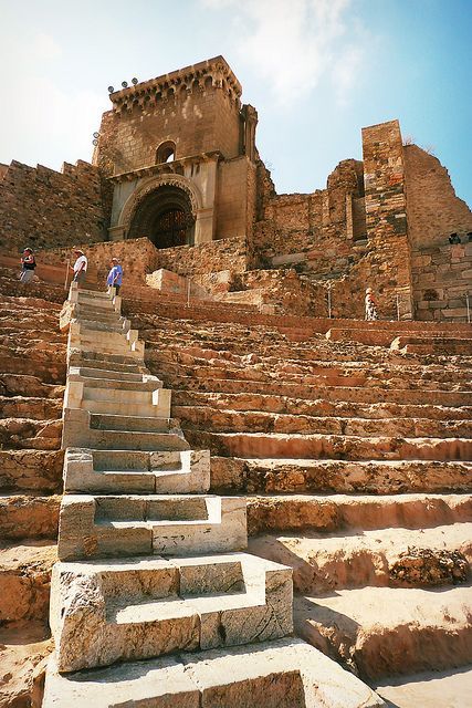 mythologer: Ruins of Amphitheatre, Cartagena, Murcia, Spain.