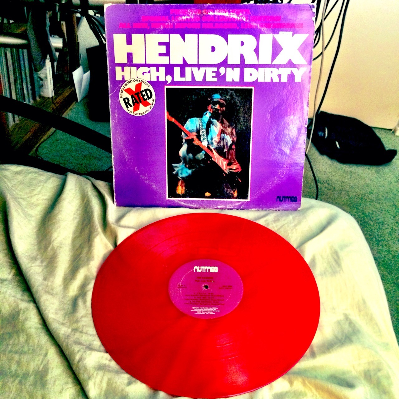 goodwinmusic:  Jimi Hendrix - High, Live ‘N Dirty Vinyl Record. 