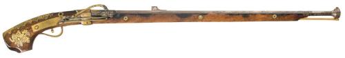 Japanese matchlock musket, 18th century.from Rock Island Auctions