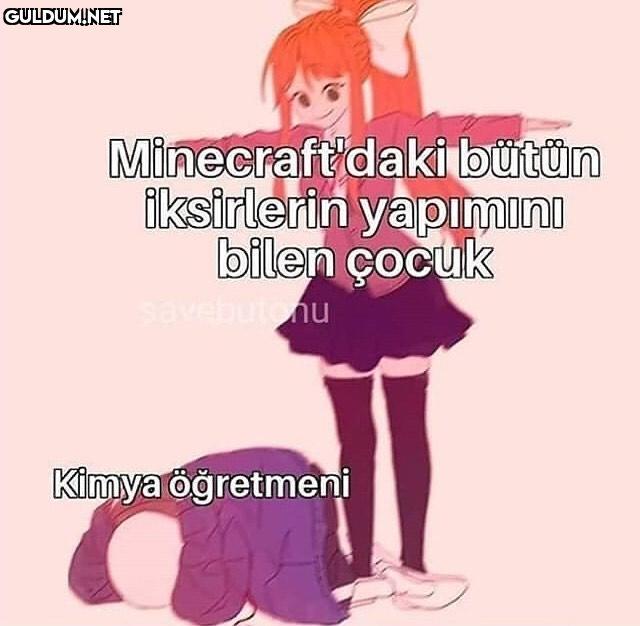 minecraft sizin kimyanızı...