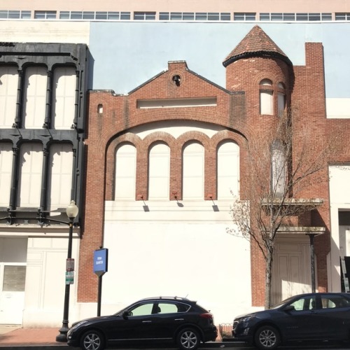 Façadism, 8th Street, NW, Washington, DC, 2018.Prompted by a mania for historic preservation, this w