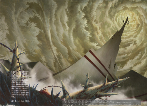 artbooksnat:  Kill la Kill (キルラキル)Ten strange and wonderful Kill la Kill backgrounds painted by artist Kaneko Yuuji (金子雄司), collected in the book Kaneko Yuuji Art Work Collection.