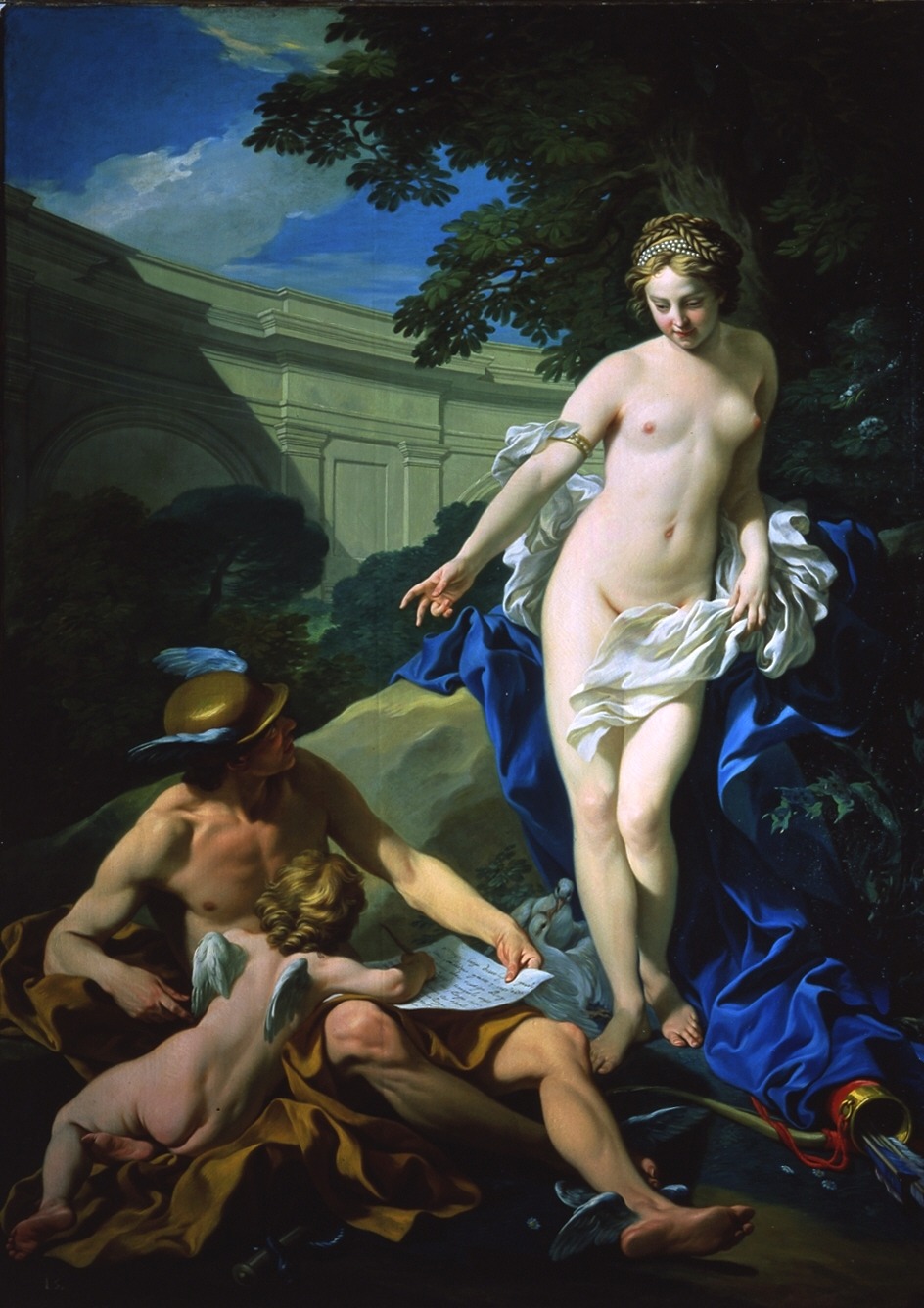 alaspoorwallace: Louis-Michel van Loo (French, 1707-1771),   Educación de Cupido