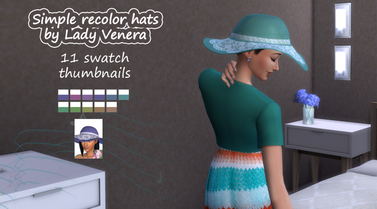 Simple hats. Simplicity SIMS 4.
