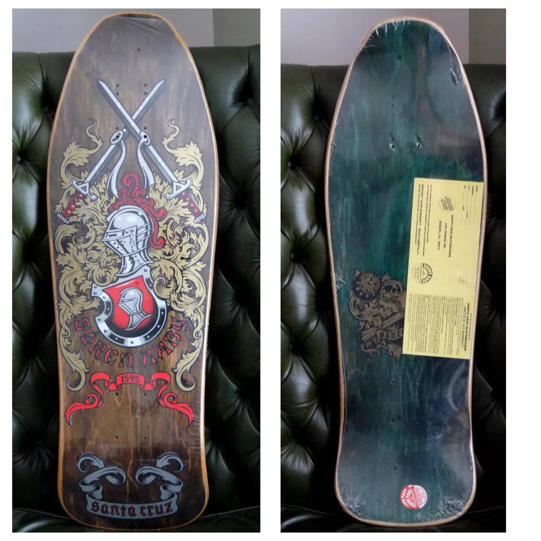 Sk8Cheddar — Santa Cruz Soren Aaby 1990. Art Jim Phillips.