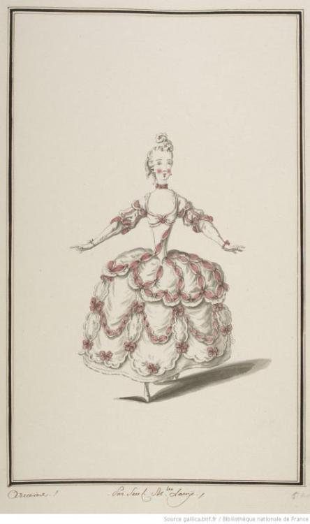 Costumes for the ballet “Arvéris, Festes Hymen and Love” by Louis Rene Boquet, 1762