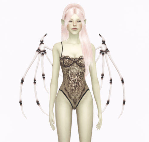 blarffy:  simblreen 2019 wing pack  dragonfly wings, bone wings, and bionic wings each come in 