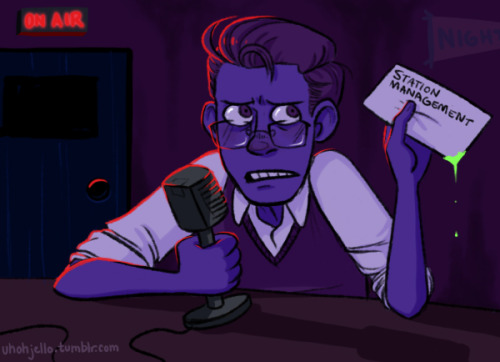 uhohjello:Whoops looks like I’m hooked on Nightvale.No he’s not actually purple it was supposed to b