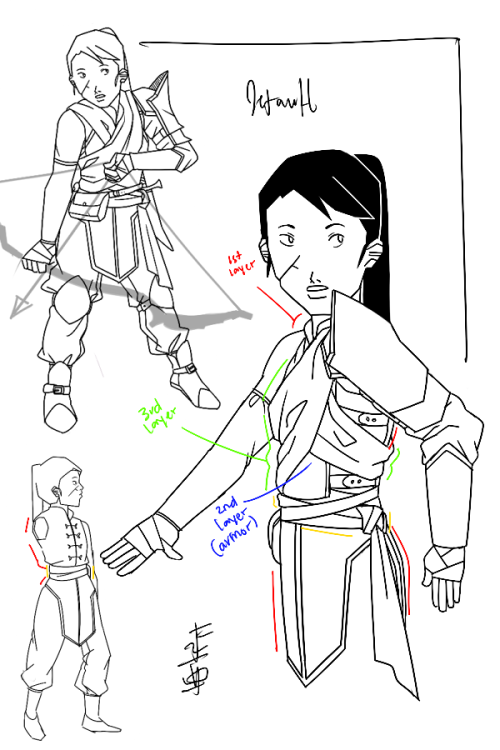 dragonagesobbing:drawing more outfit refs for my inquisitor, archers are a fun class and dont really