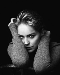 hollywood-portraits:Sharon Stone photographed by Peter Lindbergh, 1995.