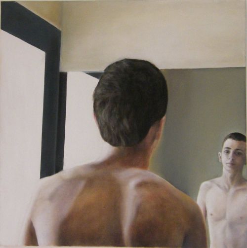 grundoonmgnx:  Ella Barsky, Untitled, 2011 Oil, 19.7 x 19.7 in