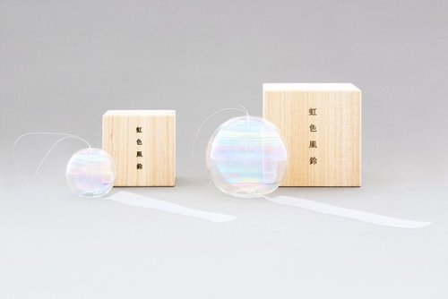 Nijiiro furin (rainbow windchimes) sold by Sugahara. Those chimes are expensive but damn they look j