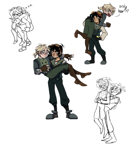A While Ago Someone Asked Me To Draw Varian Carrying Hugo, But For Some Reason Its Gone From My Inbox.
