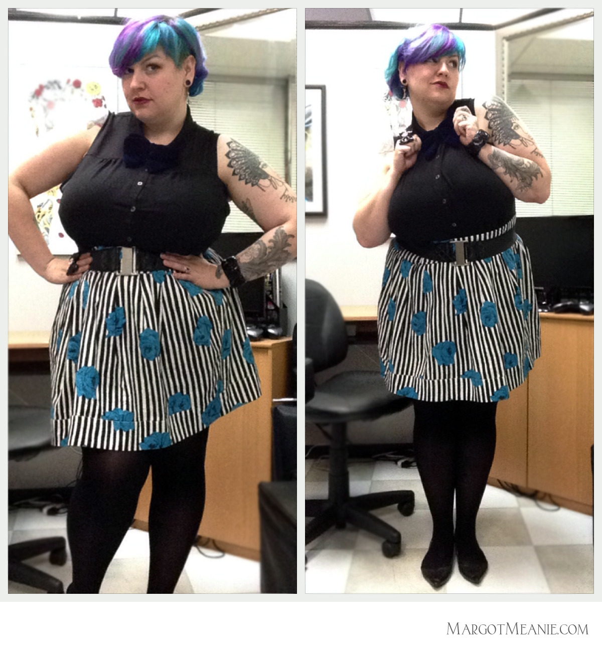 chubby-bunnies:  US size 18 &amp; feeling dapper with my blue velvet bowtie! 