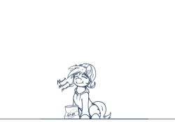 askearthairandmagic:Smol pony betrayed by chip bag. More at 11. Oh noes! ;w; x3