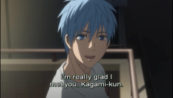 fuckyeahkurokonobasket:remember that time Kuroko confessed his love for Kagami //and Kagami blushed//