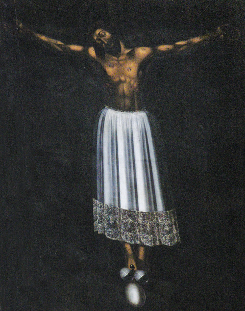 The Crucifix of Burgos (1696), called by the locals Cristo in gonnella (Christ in a skirt).It is in 