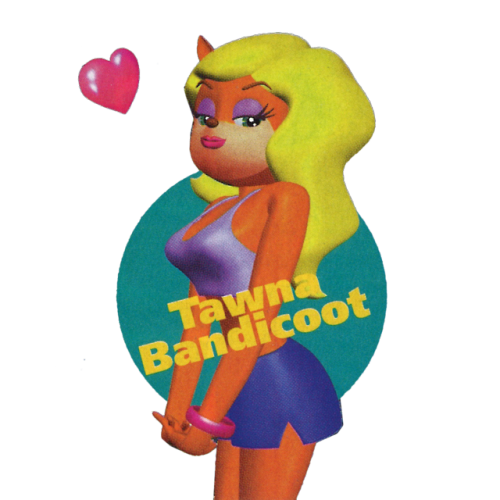 thevideogameartarchive: While Tawna does not appear in ‘@CrashBandicoot 2′, she is in th