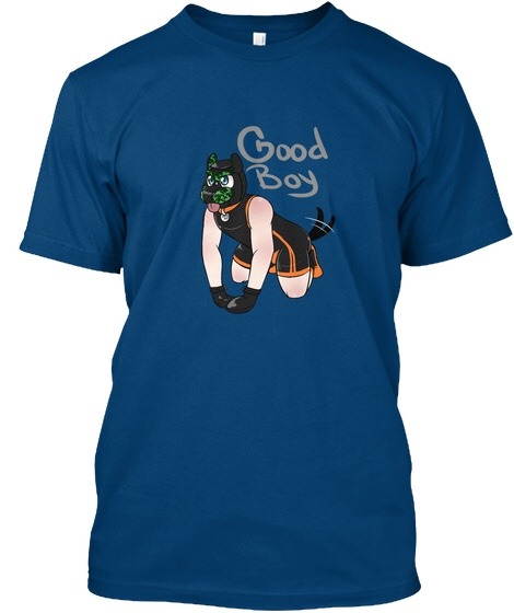farrstrider:  Good Boy, Orange Camo, Puppy Play T-shirtGood Boy, Orange & Camo, Puppy Play T-shirt.Get your tail wagging with this fun t-shirt featuring original artwork by Copper!Available in Next Level Tee and Hanes Tagless TeeGood Boy, Orange +
