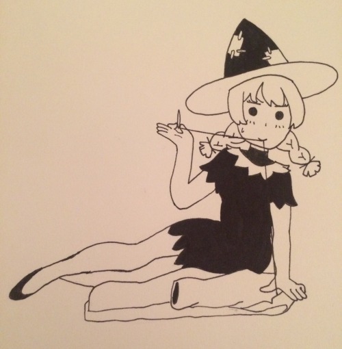 Witchy inktober day 7 Tailor witch