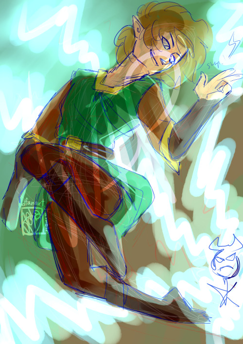 Before deciding on Badass Hyrule idea for the Zine, i was entertaining several others, the lightning