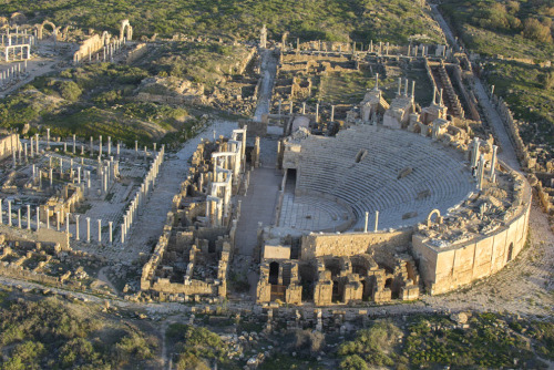 novitas-romanitas:Theatre - Leptis Magna, Libya