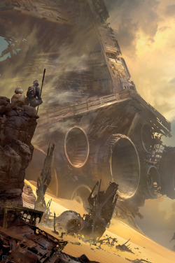 geekynerfherder:  ACME Archives have some new ‘Star Wars: The Force Awakens’ inspired prints by Stephan Martiniere, Brian Rood, Jerry Vanderstelt, JP Valderrama and Stephen Hayford.They’re available as limited edition giclee prints on paper and