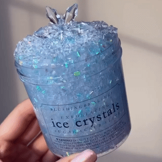 ice crystals sugar scrub