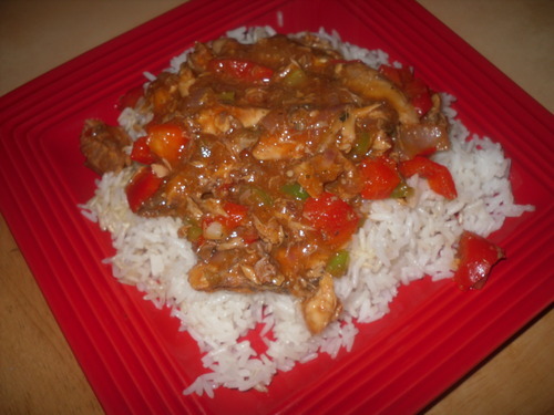 pantry dinner #1: white rice with sardines in...