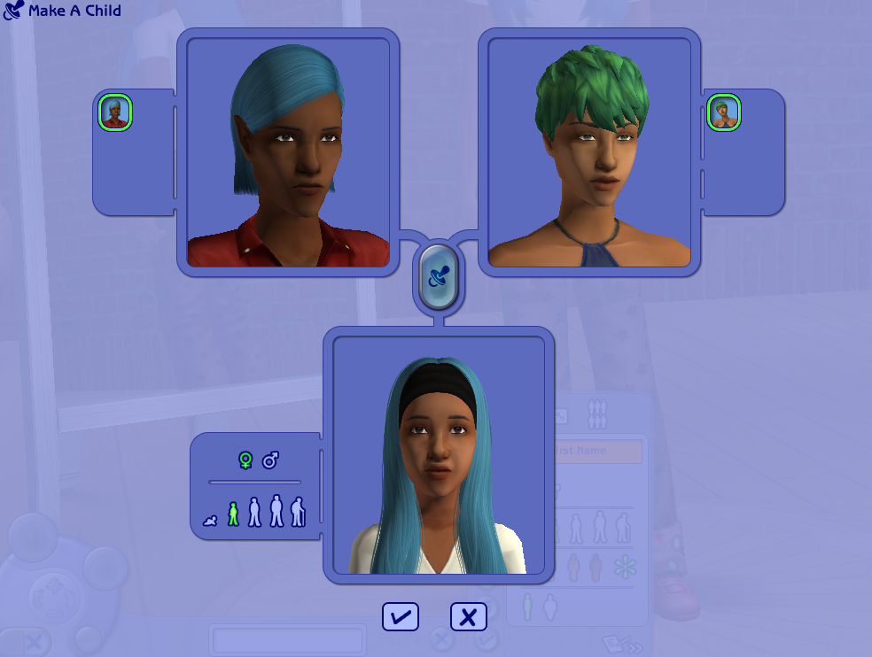 9. Sims 2 Custom Content Showcase: Blue Hair with Flashing Effects - wide 2