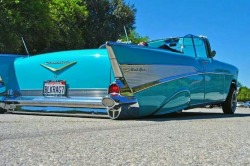 raiderzombie:  Lowered 1957 Chevrolet bel