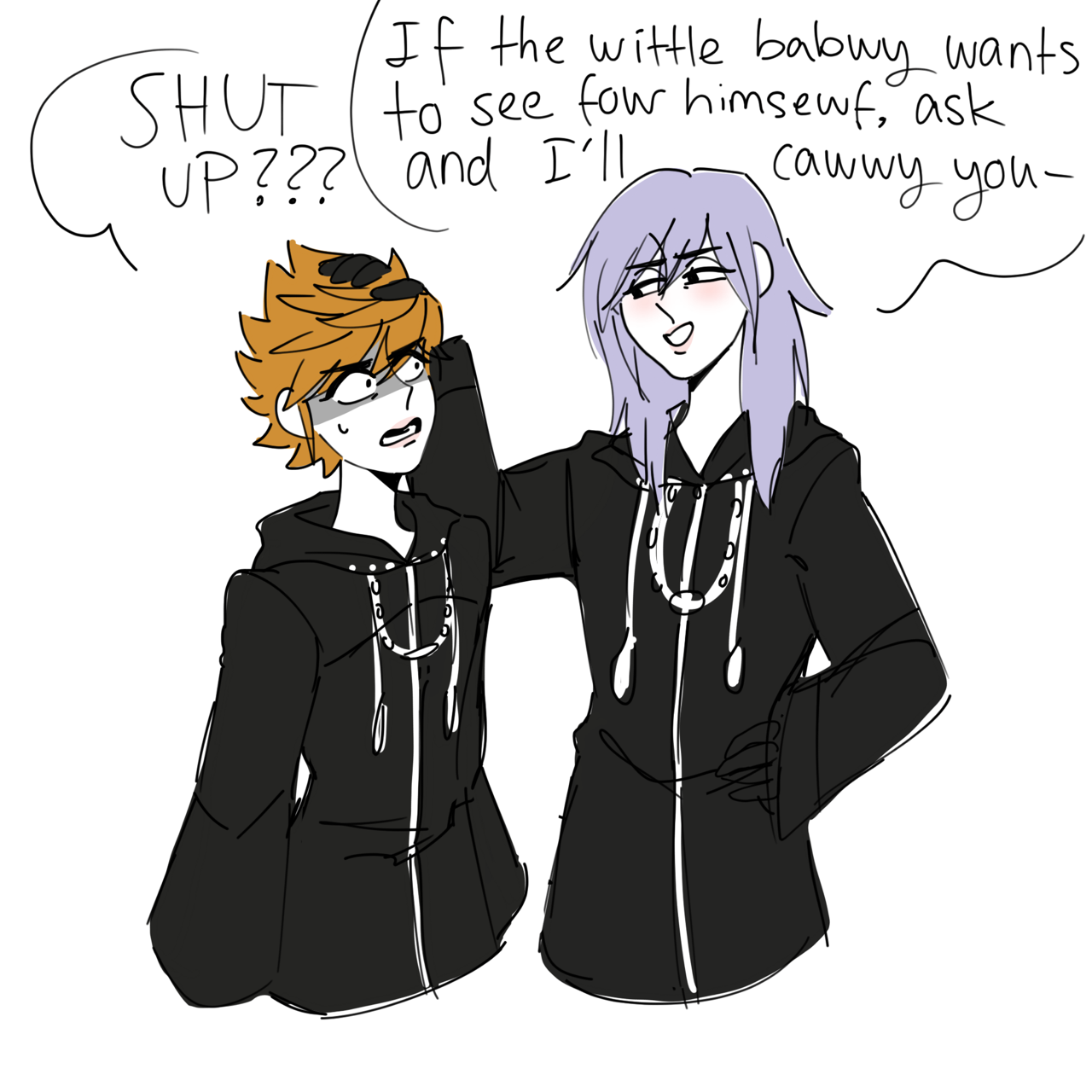 akimojo:  darkangelwitch: akimojo:    I honestly love Roxas being a smol angry bitch