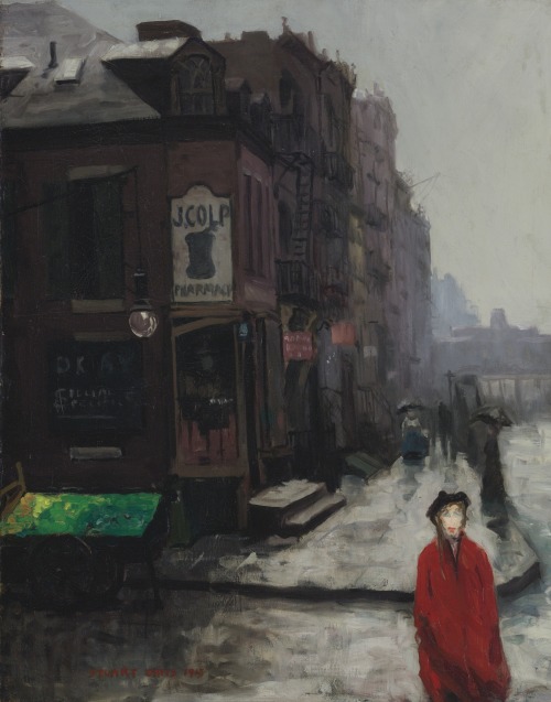 thunderstruck9:Stuart Davis (American, 1892-1964), Bleecker Street (Bleecker Street, March 16, 1912)