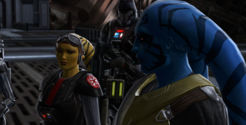 Nothin’ to see here. Just two ex-slave twi’lek out saving the Empire.