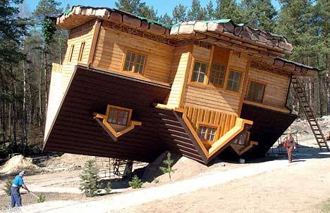 odditiesoflife:  Strange Homes Around the World The Upside Down House in Poland The